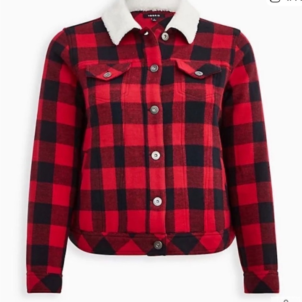 Torrid Trucker Coat - Buffalo Plaid